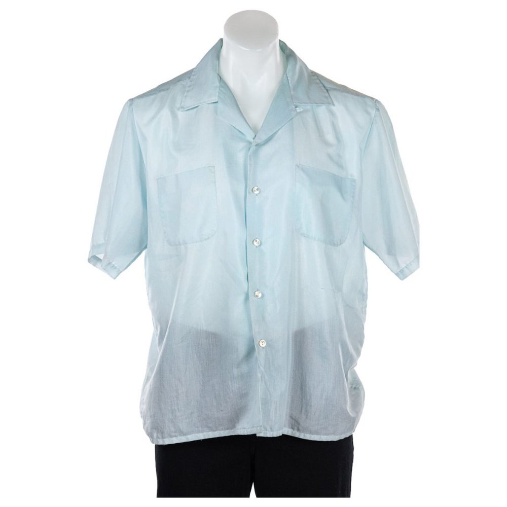 Mcgregor Button Down Shirt Lg Blue - image 1